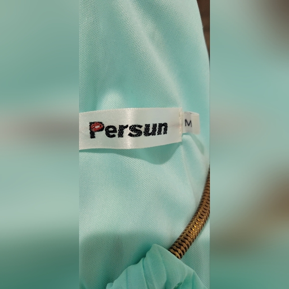 Aqua colored maxi dress - Picture 7 of 9